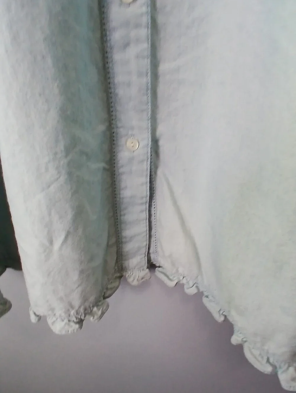 Lauren Jeans Co. Ralph Lauren Chambray Maxi Skirt Womens 2P Cottagecore Coastal